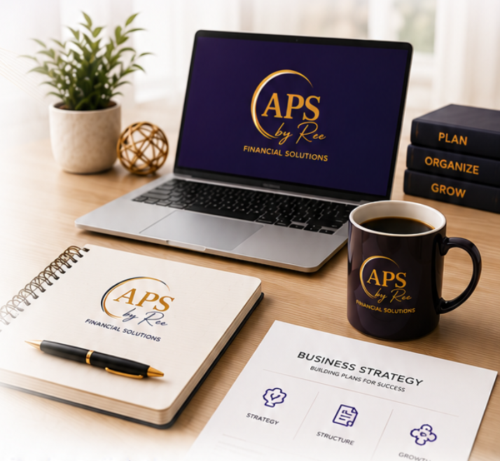 APS by Ree services displayed on a laptop